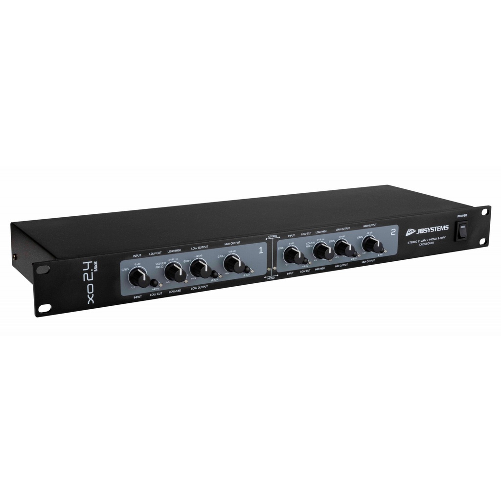 FILTRE ACTIF XO 2.4 Mk2 Filtre stéréo à 2 voies ou mono à 3 voies B08211