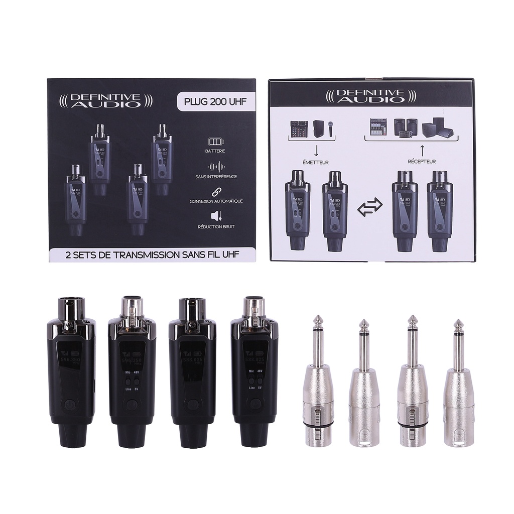 EMETTEUR HF PLUG 200 UHF Emetteur Récepteur UHF