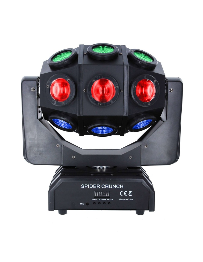 LYRE SPIDER CRUNCH POWER LIGHTING EFFET A LED CREE 18x10W 4EN1 RGBW