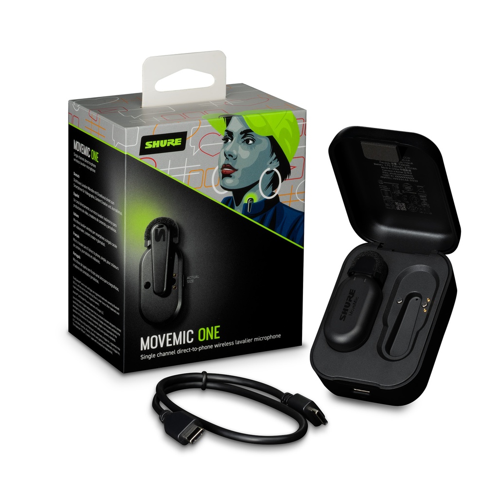 MICRO SANS FIL NOMADE Shure MoveMic MV-ONE Wireless Lavalier System POUR CREATEUR DE CONTENU