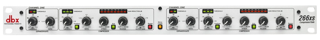 COMPRESSEUR DBX 266XS 2-Channel Compressor/Gate Rack Mount Pro Audio Dynamics Processing