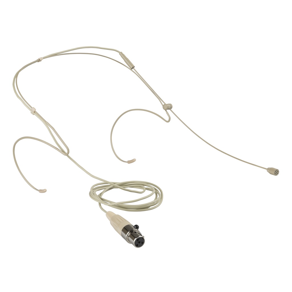 MICRO SERRE TETE RW2 Micro serre-tête, cellule à condenser, couleur chair MINI XLR 4 POINTS H10946
