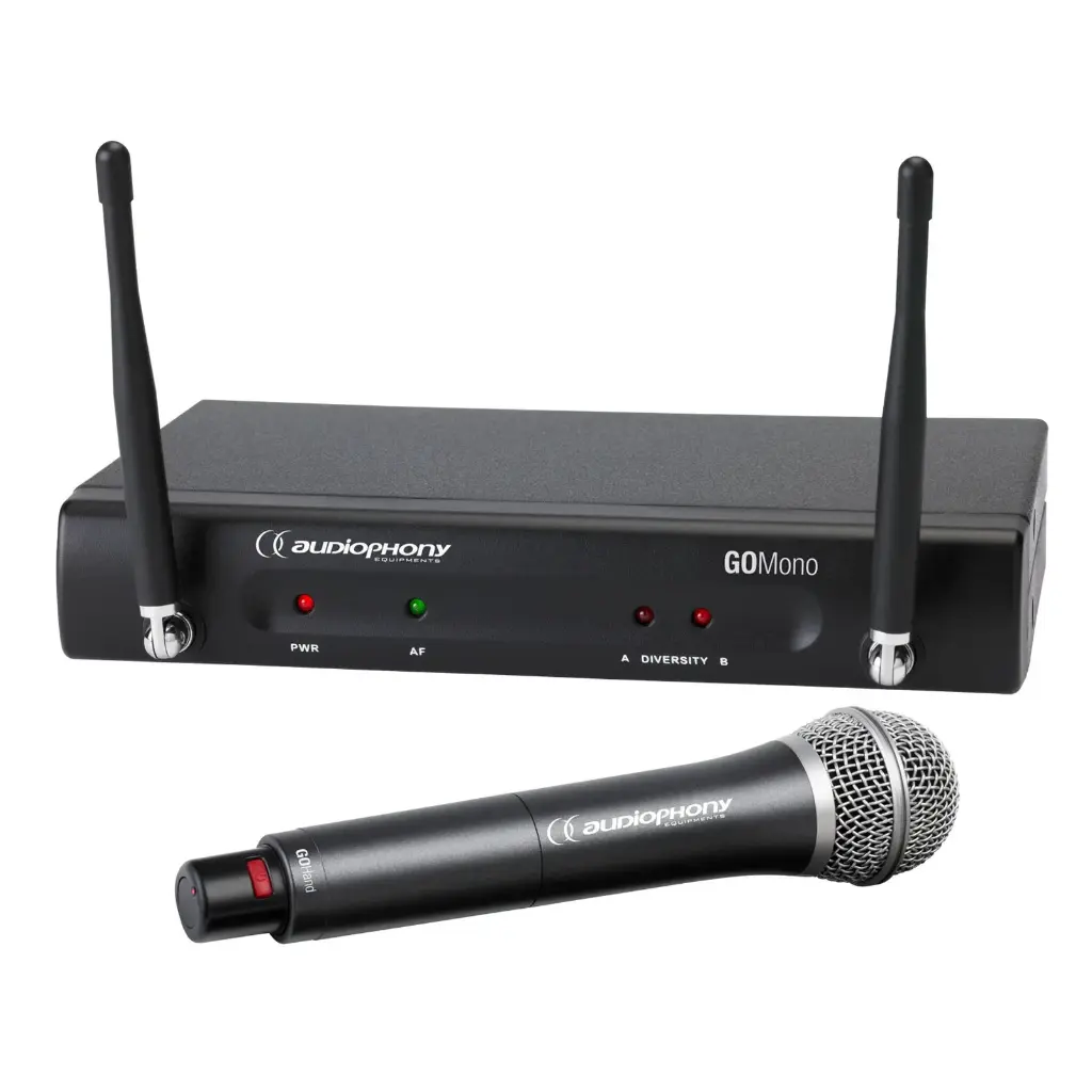 PACK MICRO MAIN SANS FIL GO HAND + RECEPTEUR AUDIOPHONY F5 H11145