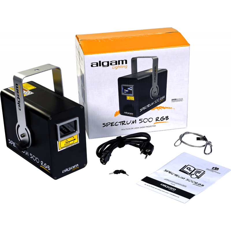 LASER Spectrum 500 ALGAM LIGHTING Laser d'animation multicolore 500mW RGB