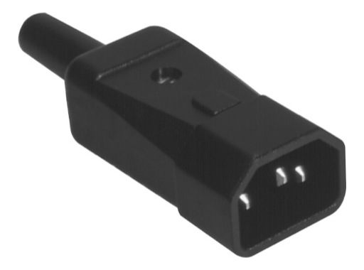 FICHE IEC MALE 3 POLES 250V 10A Europa