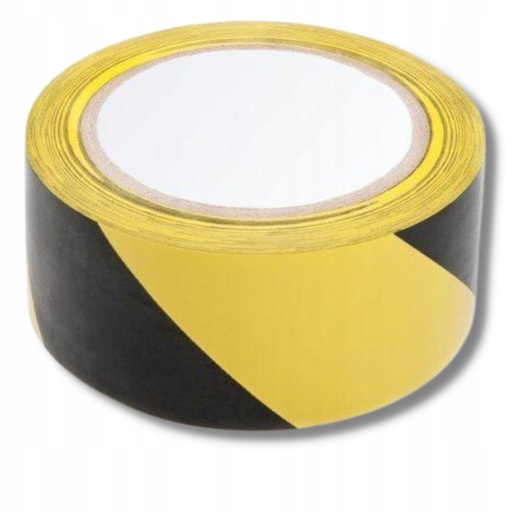 ADHESIF GAFFER Pcv 50mm/33m NOIR ET JAUNE