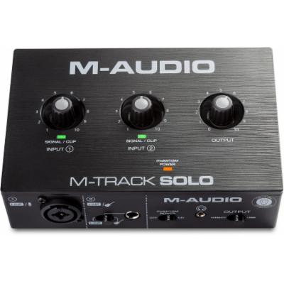 CARTE SON M-Track Solo 2 M-Audio 2 canaux, 1 entrée combo + jack instrument / ligne 561395 