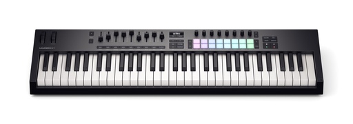 CLAVIER MAITRE LAUNCHKEY-61- MK4 NOVATION - Clavier maitre 61 touches, 16 pads, 8 encodeurs, 9 faders, écran OLED  - 610136 