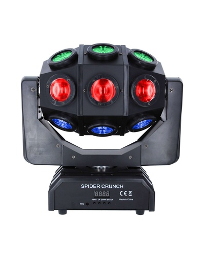 SPIDER CRUNCH POWER LIGHTING EFFET A LED CREE 18x10W 4EN1 RGBW