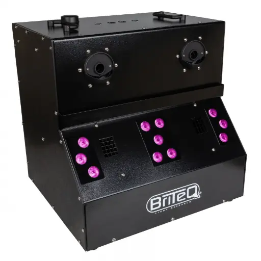 MACHINE A BULLES BT-BUBBLEFOG BRITEQ machine à bulles et à brouillard avec 11 LEDs de 8 W RGBA B04751