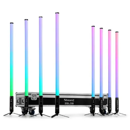 Tube LED ZELOS BEAMZ RGB+CW+WW 360 degrés IP65  set de 8 pièces AVEC FLIGHT 150.656
