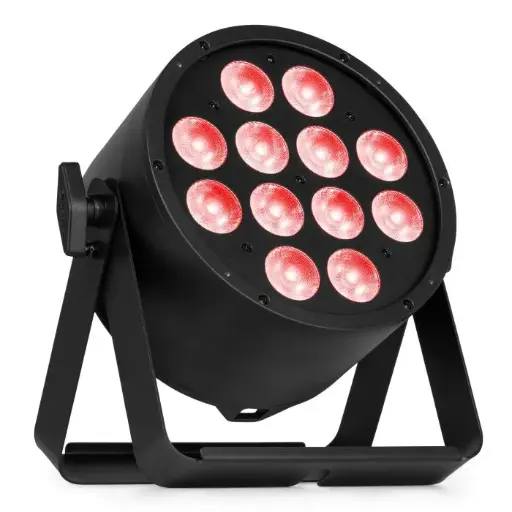PAR LED BEAMZ 12 x 8 W 4-en-1 RGBW, alu, télécommande BAC330 150.820