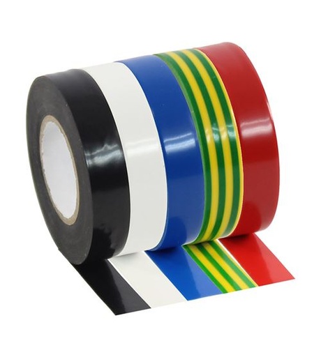 ADHESIF BARNIER Plugger PVC Tape Color 5X Pack 20 Mètres