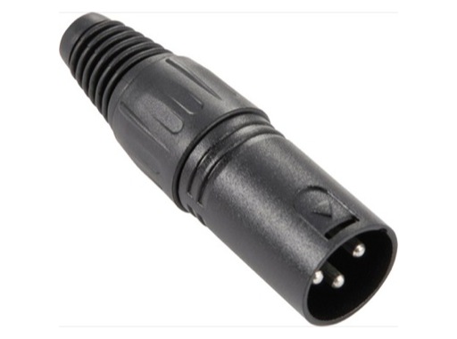 FICHE XLR Male pièce NOIRE - H7933