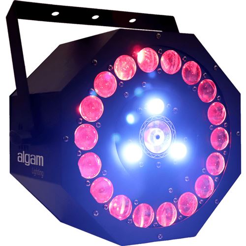 PROJECTEUR EFFETS SUNFLOWER ALGAM LIGHTING  Effet LED 3x18W En 1 Avec Laser 560283