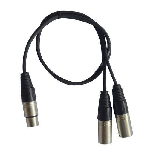 CORDON CL-28/0.6 Cordon 1x XLR femelle / 2x XLR mâle – 0,6m H10670